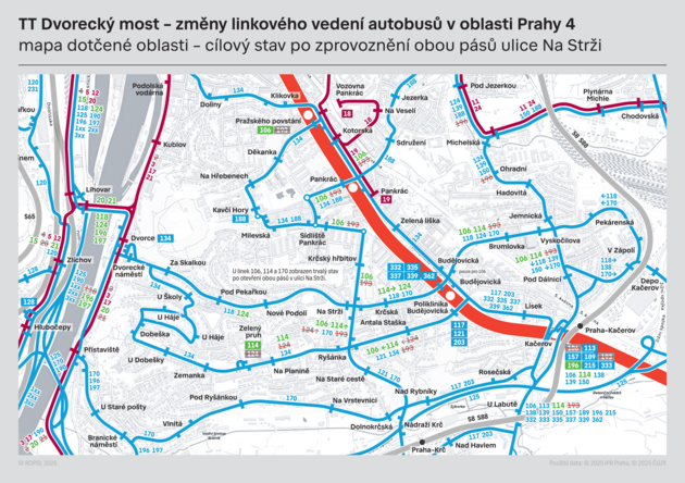 Dvorecký most se napojí na tramvajovou trať, oblast čeká výluka