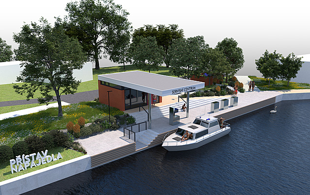 Vizualizace podoby nového p�ístavu na Pahrbku v Napajedlích. Plány na výstavbu...