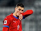 Patrik Schick v utkání proti Gibraltaru.
