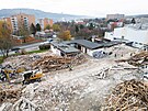 Pokra�uje demolice �moul�ho m�sta na nejv�t��m zl�nsk�m s�dli�ti Ji�n� Svahy....