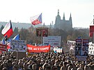 Demonstrace za demokracii, kterou na pra�ské Letné po�ádá iniciativa Milion...