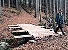 V Krkono��ch opravili most na turistick� cest� z Rokytnice nad Jizerou na...