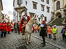 Otevírání svatomartinským vín a p�íjezd sv. Martina na bílém koni v �eském...