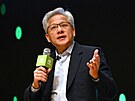 �éf a spoluzakladatel firmy Nvidia Jensen Huang na tiskové konferenci 31. �íjna...