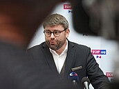 Tisková konference poslaneckého klubu TOP 09. Na snímku Jan Jakob. (11....
