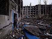 Ukrajinské msto Kosantynivka zdevastované po ruských útocích. (12. listopadu...