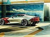 Runí skica Borise Fabrise, kterou nechal dotvoit umlou inteligencí.