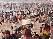 Plá ve stedisku Kuta na Bali