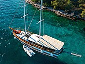 V Mandalina Marina v ibeniku, prvním chorvatském pístavu vhodném pro...