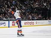 Matthew Schaefer se raduje z vítzné trefy proti Utahu.