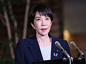 Japonská premiérka Sanae Takaiiová (14. listopadu 2025)