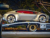 Futuristický koncept Kaiser p�i natá�ení v Praze