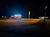 Do lipenslé pehrady sjel osobní automobil, idi z ciziny netstí nepeil....