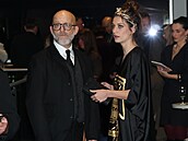 Hynek ermák a Veronika ermák Macková na premiée filmu Neporazitelní...