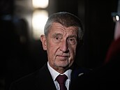 Pedseda ANO Andrej Babi po koaliním jednání s SPD a Motoristy (13. listopadu...