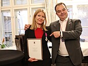 Nejvyí belgické vyznamenání pedal ve tvrtek velvyslanec J. E. Jürgen van...