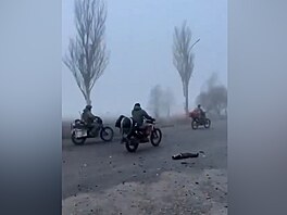 ílený Maxim v mlze. Rusové natoili svj píjezd do Pokrovska