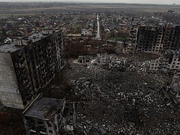 Ukrajinské m�sto Kos�antynivka zdevastované po ruských útocích. (12. listopadu...