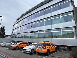 V sídle editelství silnic a dálnic (SD) na praském Kaerov zasahují...