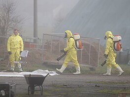 V areálu spolenosti Agro-V ve Valdíkov na Tebísku zaala 12. listopadu 2025...