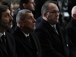 P�edseda hnutí ANO Andrej Babi�, vedle n�j ministr zem�d�lství Marek Výborný....