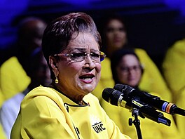 Kamla Persadová-Bissessarová, pedsedkyn strany United National Congress,...