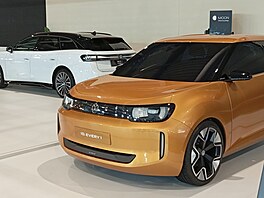 V expozici Volkswagenu si mohou náv�t�vníci prohlédnout také kombi ID.7 Tourer...