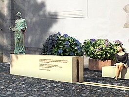 Na prostranství u kostela sv. Prokopa vznikne nová kana se sochou patrona...