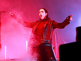 Marilyn Manson vystoupil v Praze v rámci One Assassination Under God Tour. Po...