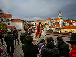 Otevírání svatomartinským vín a p�íjezd sv. Martina na bílém koni v �eském...