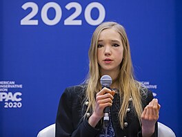 Nmecká influencerka Naomi Seibtová na konferenci Conservative Political Action...