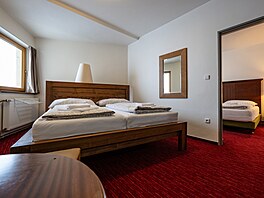 Interiéry Labské boudy  v Krkono�ích (11. listopadu 2025)