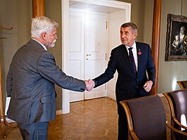 Prezident Petr Pavel se seel s pedsedou hnutí ANO Andrejem Babiem.