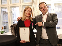 Nejvyí belgické vyznamenání pedal ve tvrtek velvyslanec J. E. Jürgen van...