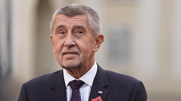 Andrej Babi� na tiskové konferenci po setkáni s prezidentem Petrem Pavlem. (12....