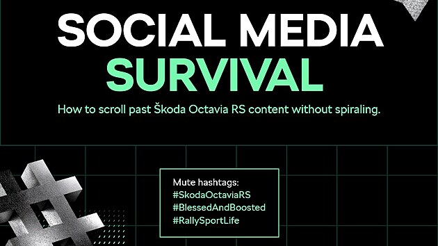 V manu�lu, kter� si m��e voln� st�hnout na mikrostr�nk�ch internetov� kampan�, najdeme nap��klad n�vod, Jak p�edst�rat nez�jem, kdy� kolem n�kdo proto�� sv�j motor v Octavii RS.