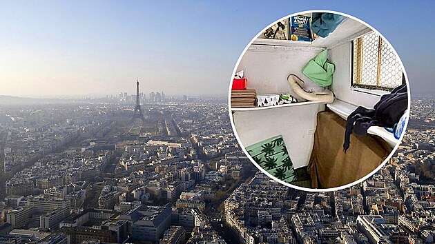 Inzerát nabízel k prodeji 2 metry tverení obytného prostoru v Paíi za 14...