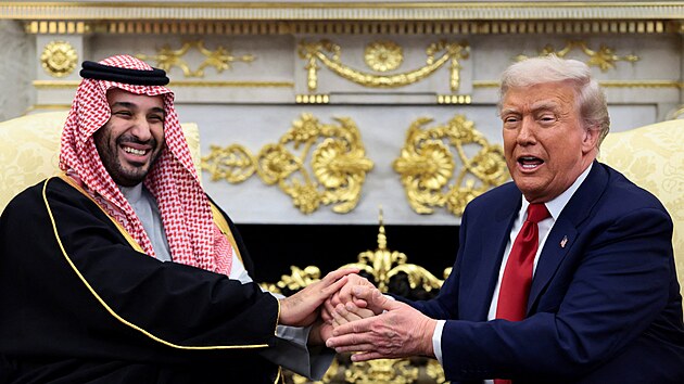 Saúdskoarabský korunní princ Muhammad bin Salmán nav�tívil Bílý d�m. Tam ho...