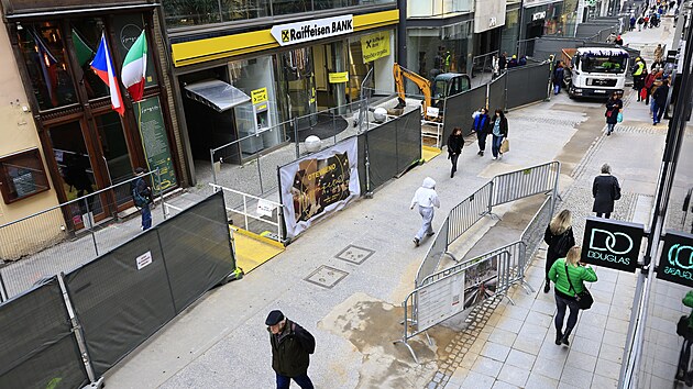 eská ulice jakoto hlavní pí tepna v centru Brna je kvli píprav...