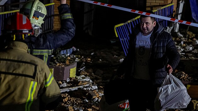 Rusk� raketov� a dronov� �tok na Kyjev (14. listopadu 2025)