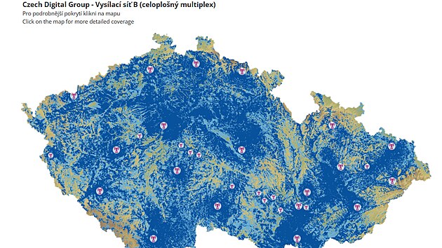 Pokryt� CDG - s� B (celoplo�n� multiplex) k 10.11.2025