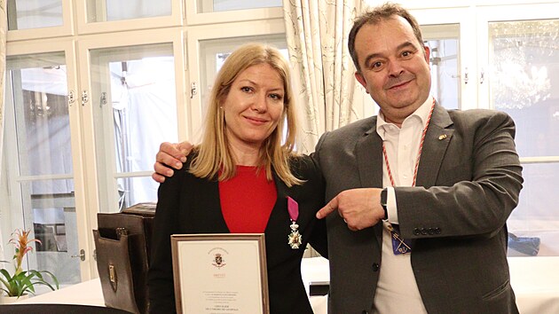 Nejvyí belgické vyznamenání pedal ve tvrtek velvyslanec J. E. Jürgen van...