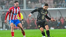 Jakub Janetzký (vlevo)  ze Zbrojovky Brno a Jakub Ku�era z Hradce Králové.