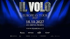 Operní trio Il Volo se vrátí v roce 2027 do O2 areny