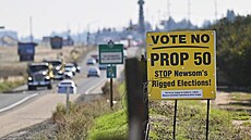 Pouta� odp�rc� p�ekreslení kongresových obvod� u kalifornského Fresna (8. �íjna...