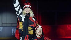 Krasobrusla�i Natálie a Filip Taschlerovi p�edstavují olympijskou kolekci pro...