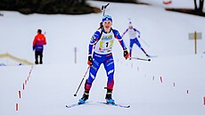 Francouzská biatlonistka Jeanne Richardová.