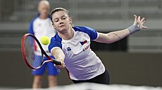 Lucie Havlí�ková se p�ipravuje na bará� BJK Cupu.