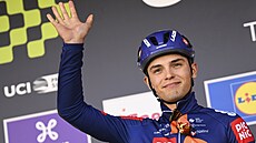 eský cyklista Pavel Bittner v barvách stáje Picnic PostNL.