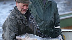 Rybá�i o víkendu vylovili Bezru�, nejv�t�í chovný rybník na severu Moravy a...